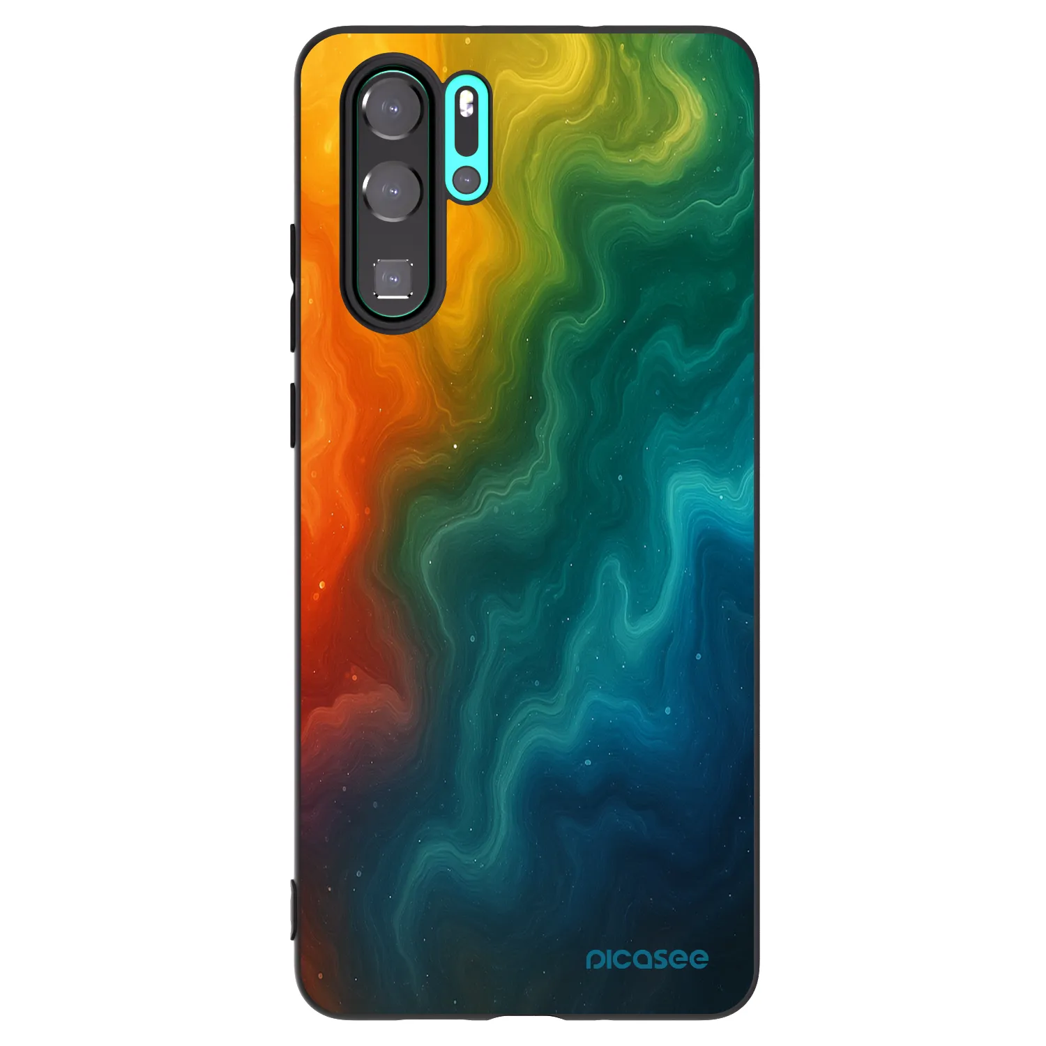 Picasee husă neagră din silicon pentru Huawei P30 Pro - Solar