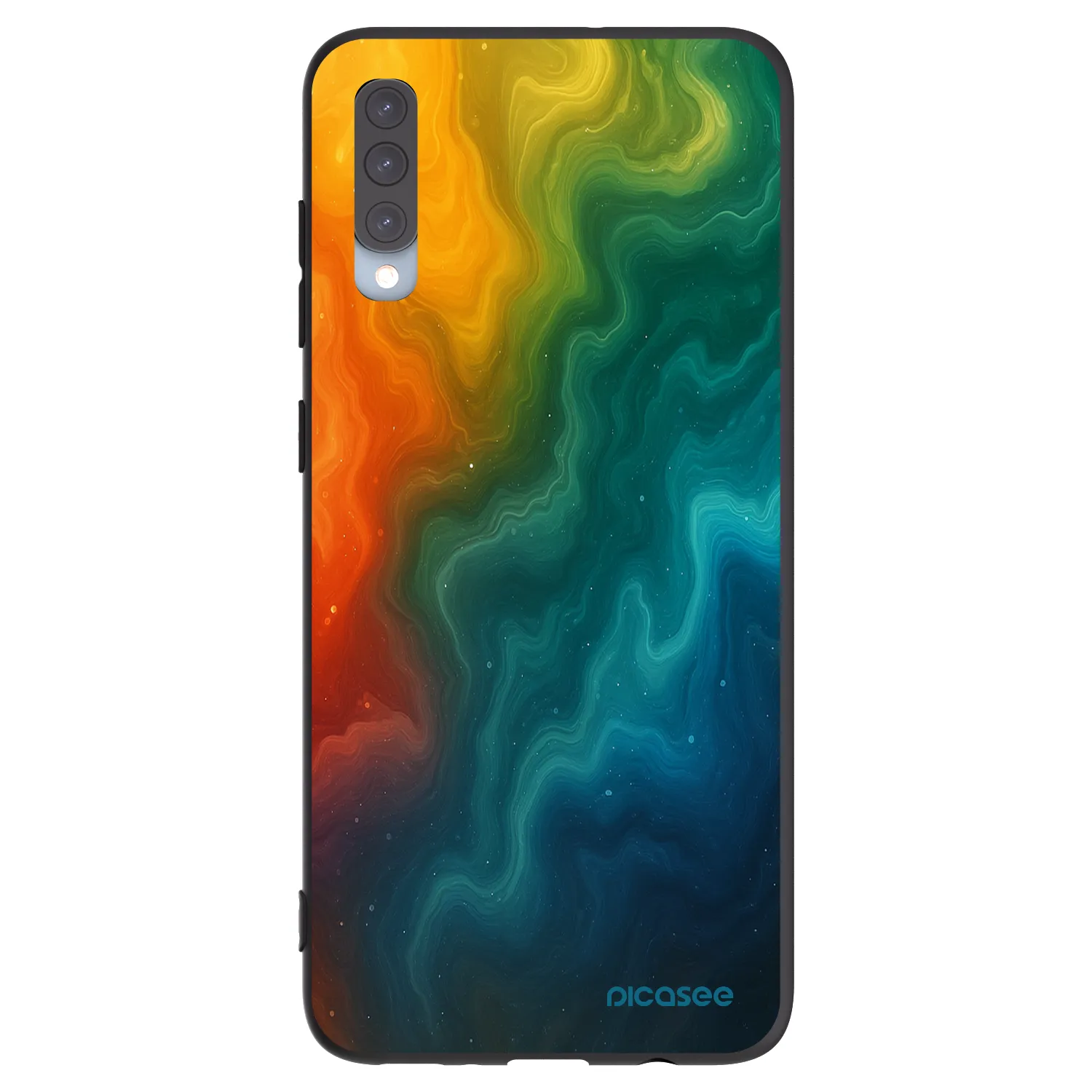 Picasee husă neagră din silicon pentru Samsung Galaxy A70 A705F - Solar