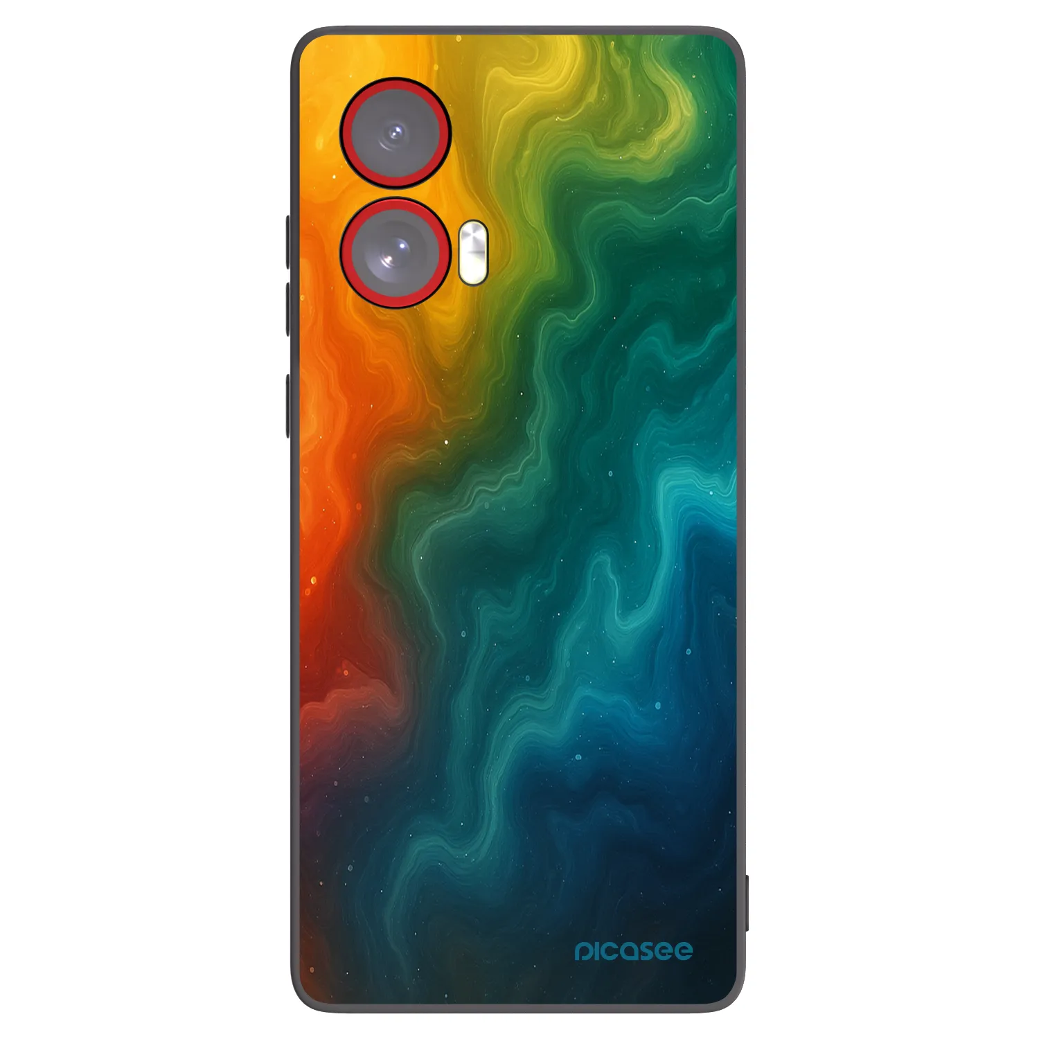 Picasee husă neagră din silicon pentru Motorola Edge 50 Fusion - Solar