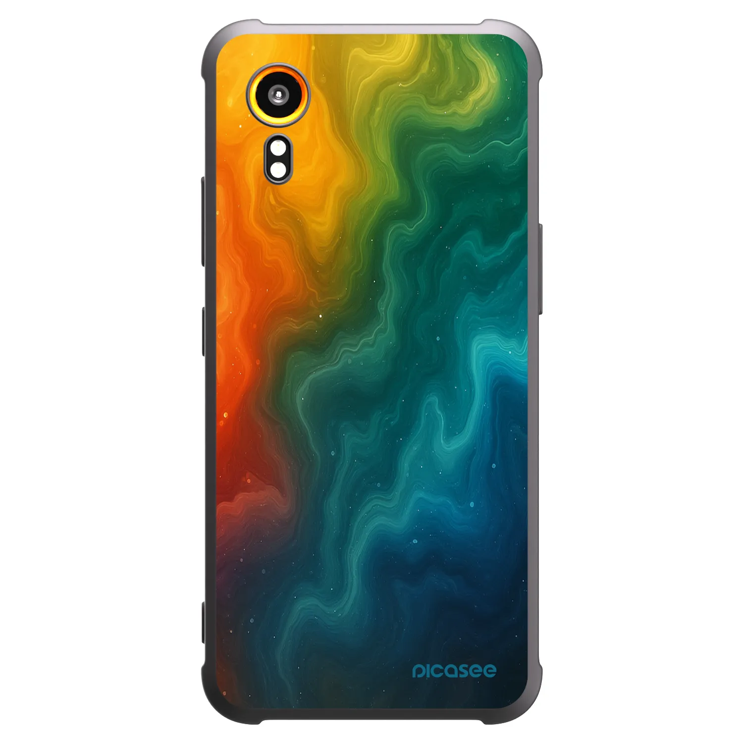 Picasee husă neagră din silicon pentru Samsung Galaxy Xcover 7 - Solar