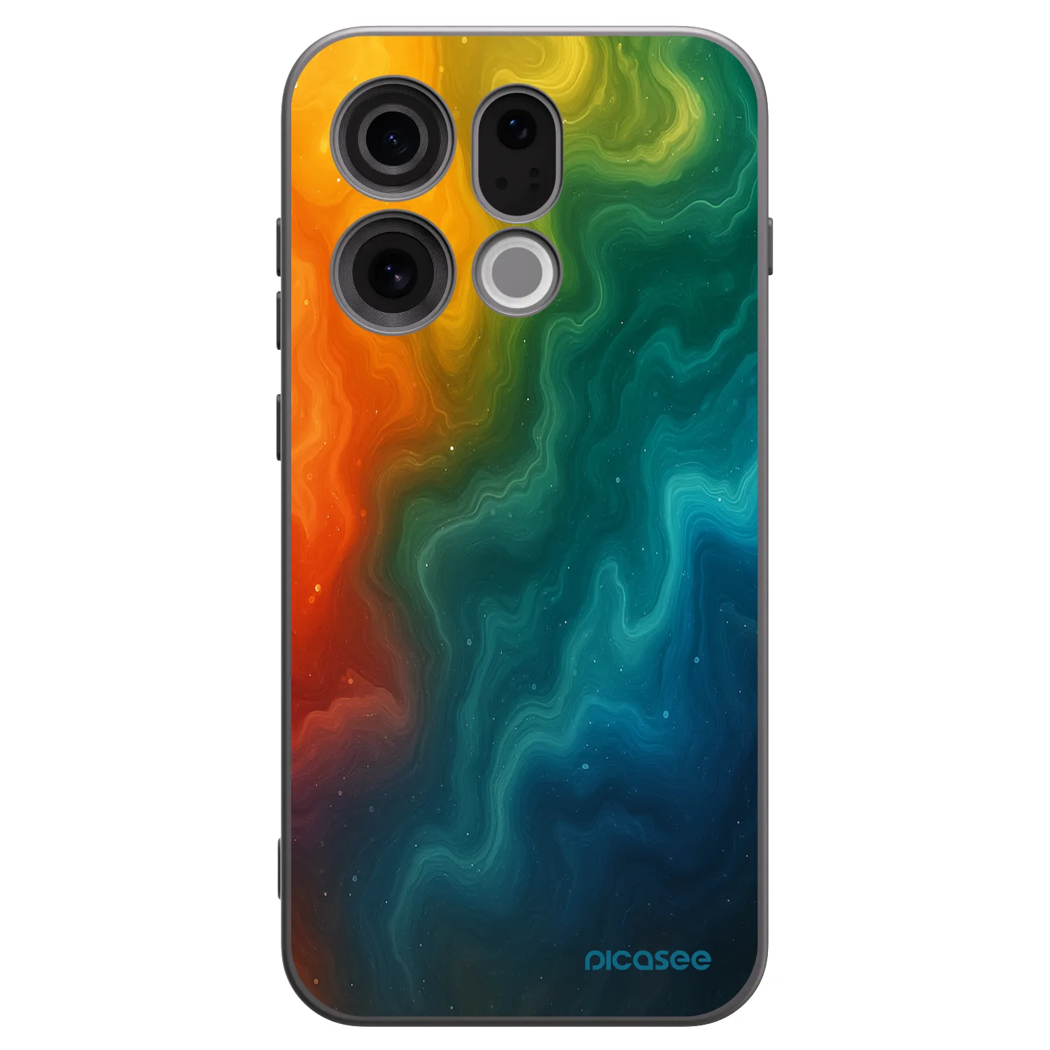 Picasee husă neagră din silicon pentru OPPO Find X9 - Solar