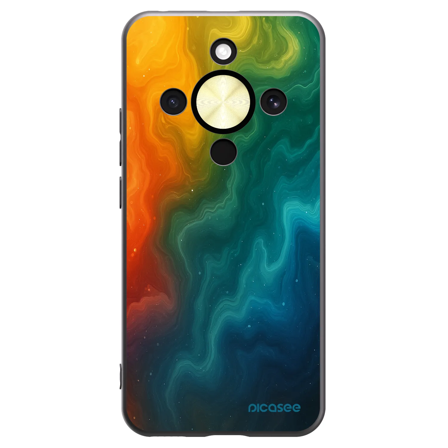 Picasee husă neagră din silicon pentru Honor Magic8 Lite 5G - Solar