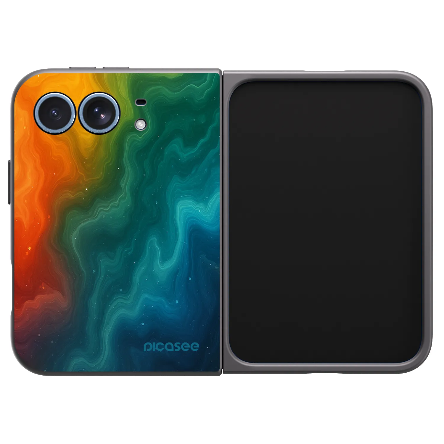 Picasee husă neagră din silicon pentru Apple iPhone Duo - Solar