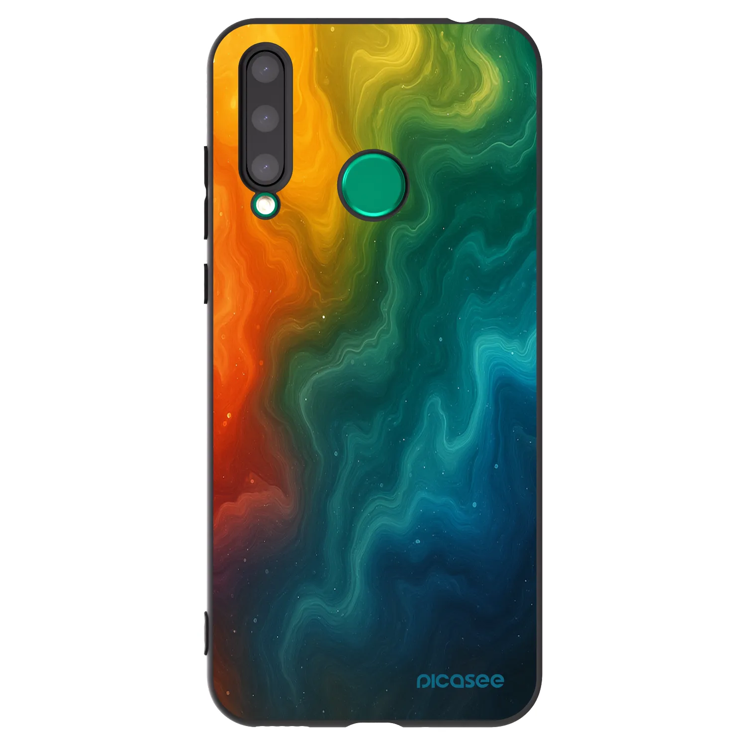 Picasee husă neagră din silicon pentru Honor 20 Lite - Solar