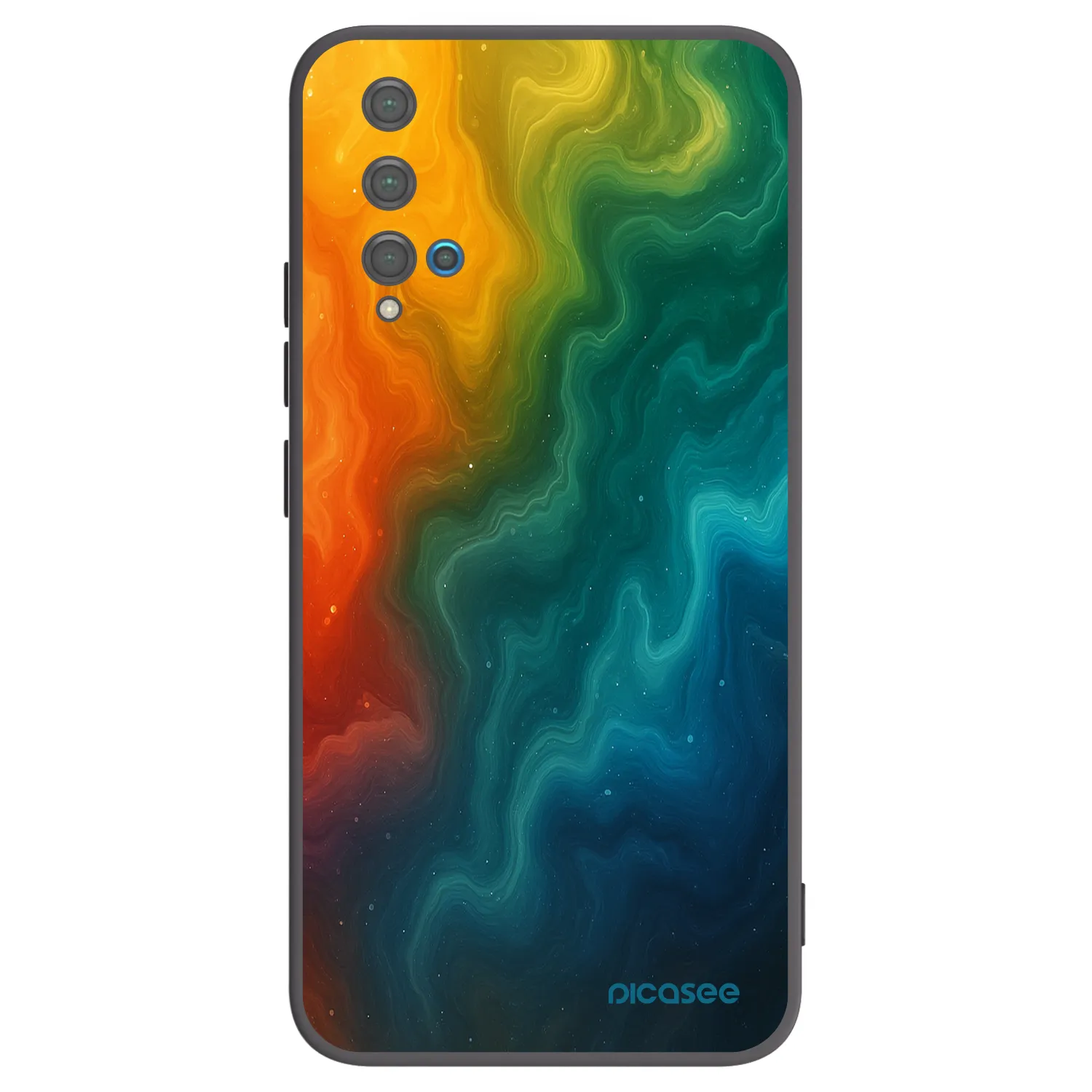 Picasee husă neagră din silicon pentru Huawei Nova 5T - Solar