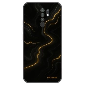 Picasee husă neagră din silicon pentru Xiaomi Redmi 9 - Thunder