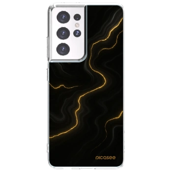 Picasee husă transparentă din silicon pentru Samsung Galaxy S21 Ultra 5G G998B - Thunder