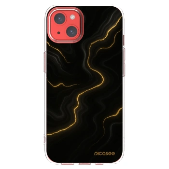 Picasee husă transparentă din silicon pentru Apple iPhone 13 - Thunder