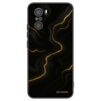 Picasee husă neagră din silicon pentru Xiaomi Poco F3 - Thunder