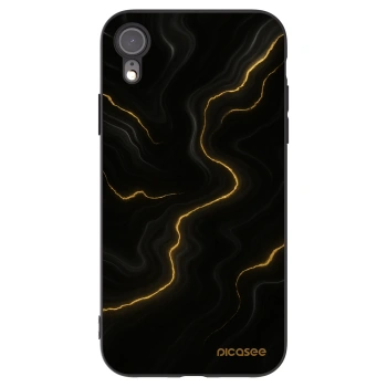 Picasee husă neagră din silicon pentru Apple iPhone XR - Thunder
