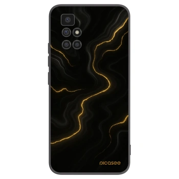 Picasee husă neagră din silicon pentru Xiaomi Redmi 10 - Thunder