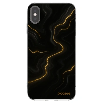 Picasee husă transparentă din silicon pentru Apple iPhone XS Max - Thunder