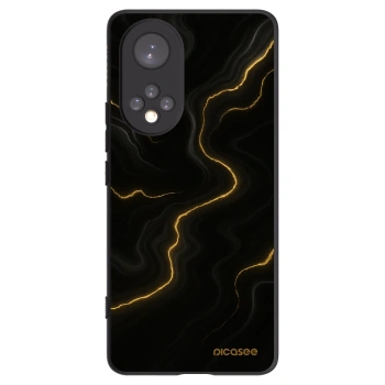 Picasee husă neagră din silicon pentru Honor 50 5G - Thunder