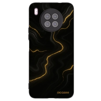 Picasee husă neagră din silicon pentru Huawei Nova 8i - Thunder