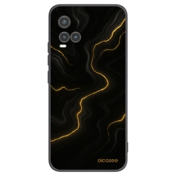 Picasee husă neagră din silicon pentru Vivo Y33s - Thunder
