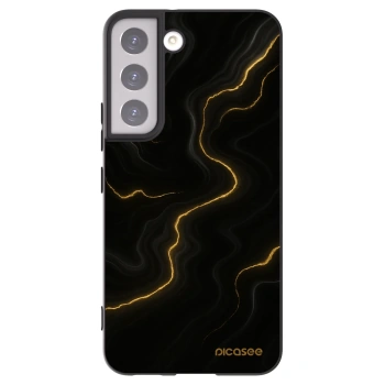 Picasee husă neagră din silicon pentru Samsung Galaxy S22 5G - Thunder