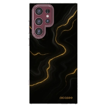 Picasee husă transparentă din silicon pentru Samsung Galaxy S22 Ultra 5G - Thunder