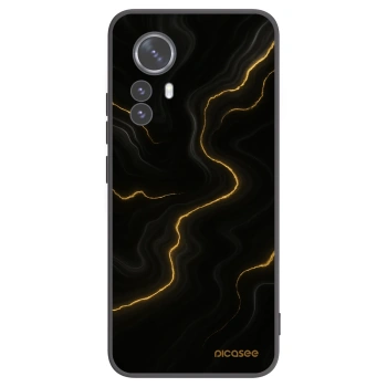 Picasee husă neagră din silicon pentru Xiaomi 12 Pro - Thunder