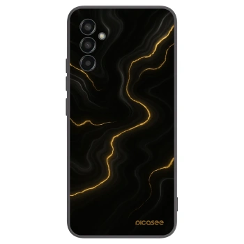 Picasee husă neagră din silicon pentru Samsung Galaxy M13 M135F - Thunder
