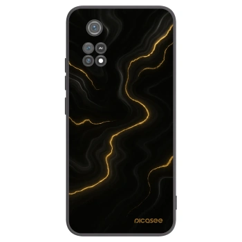 Picasee husă neagră din silicon pentru Xiaomi Poco M4 Pro - Thunder