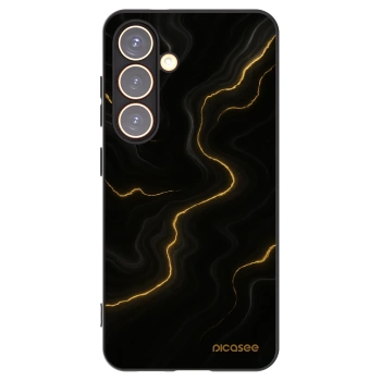 Picasee husă neagră din silicon pentru Samsung Galaxy S24 S921B 5G - Thunder