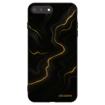 Picasee husă neagră din silicon pentru Apple iPhone 7 Plus - Thunder