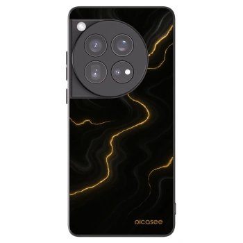 Picasee husă neagră din silicon pentru OnePlus 12 5G - Thunder