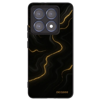 Picasee husă neagră din silicon pentru Xiaomi 14T Pro - Thunder