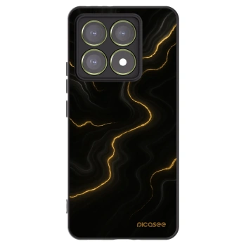 Picasee husă neagră din silicon pentru Xiaomi 14T - Thunder