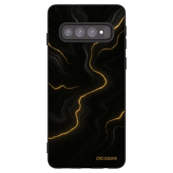 Picasee husă neagră din silicon pentru Samsung Galaxy S10 G973 - Thunder