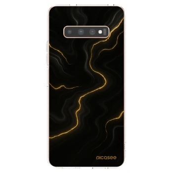Picasee husă transparentă din silicon pentru Samsung Galaxy S10 Plus G975 - Thunder