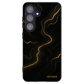 Picasee husă neagră din silicon pentru Samsung Galaxy S25 5G - Thunder