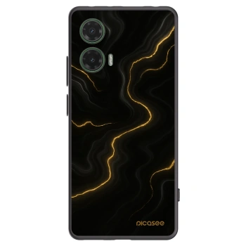 Picasee husă neagră din silicon pentru Motorola Moto G35 5G - Thunder