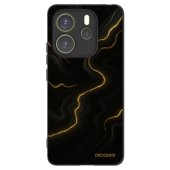 Picasee husă neagră din silicon pentru Xiaomi Redmi Note 14 4G - Thunder