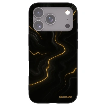 Picasee husă neagră din silicon pentru Apple iPhone 17 Pro - Thunder