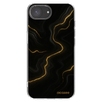 Picasee husă transparentă din silicon pentru Apple iPhone 17e - Thunder