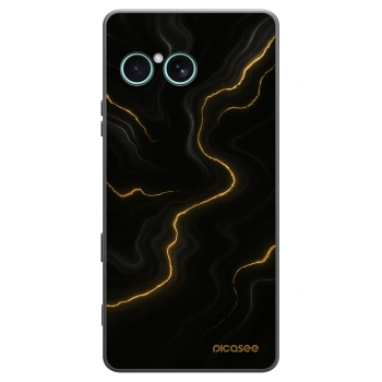 Picasee husă neagră din silicon pentru Sony Xperia 10 VII - Thunder