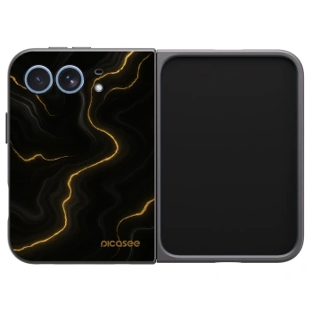 Picasee husă neagră din silicon pentru Apple iPhone Duo - Thunder
