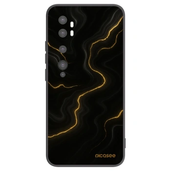Picasee husă neagră din silicon pentru Xiaomi Mi Note 10 (Pro) - Thunder