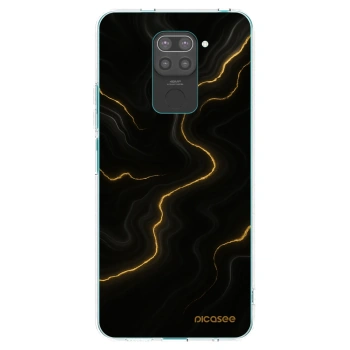 Picasee husă neagră din silicon pentru Xiaomi Redmi Note 9 - Thunder