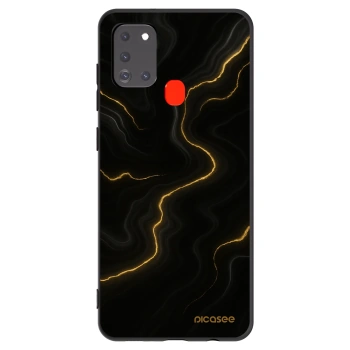 Picasee husă neagră din silicon pentru Samsung Galaxy A21s - Thunder