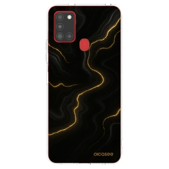 Picasee husă transparentă din silicon pentru Samsung Galaxy A21s - Thunder