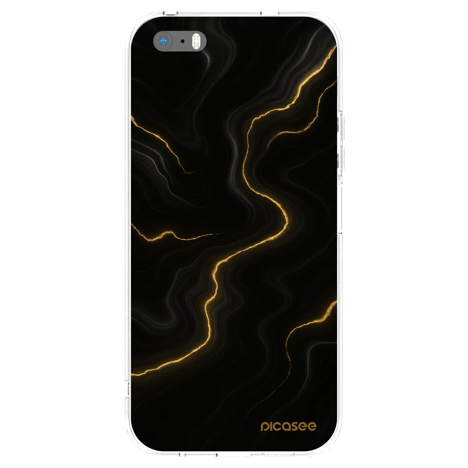 Picasee husă transparentă din silicon pentru Apple iPhone 5/5S/SE - Thunder