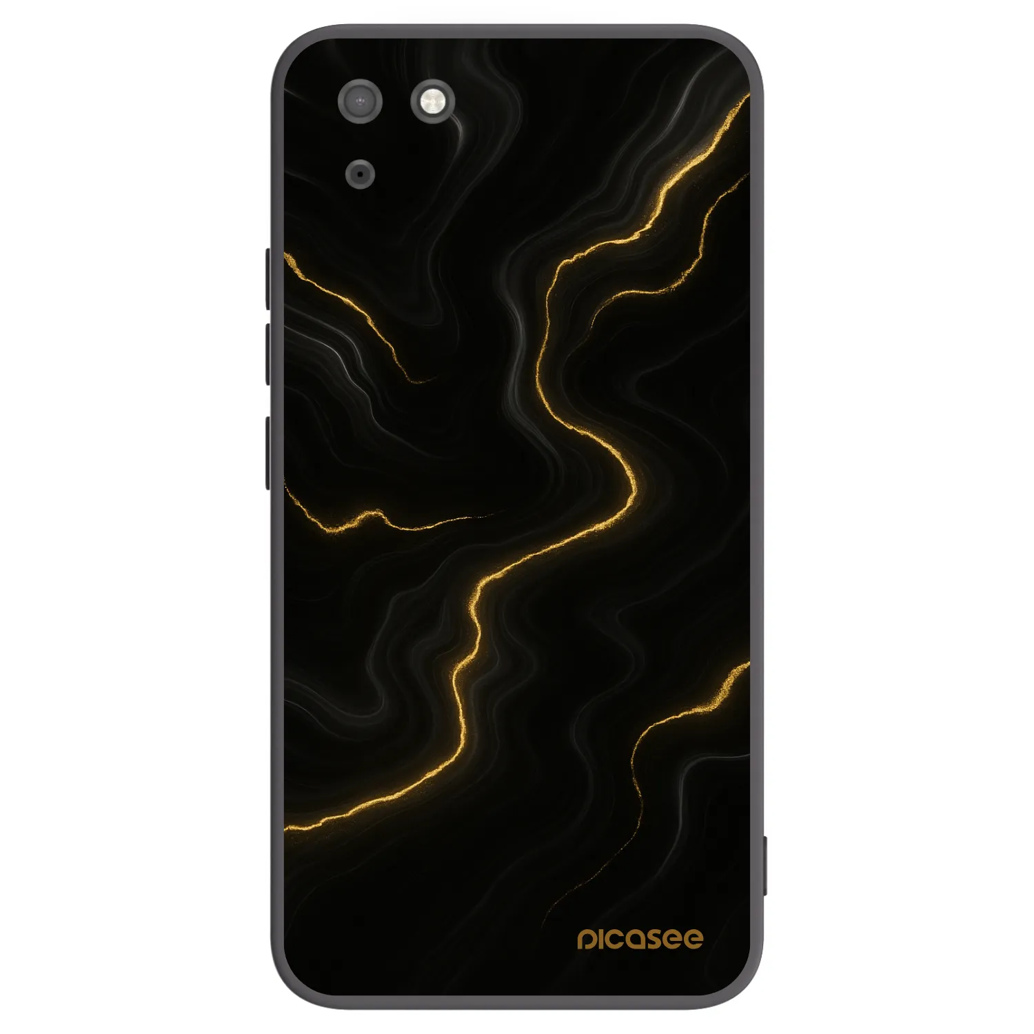 Picasee husă neagră din silicon pentru Huawei Y5P - Thunder