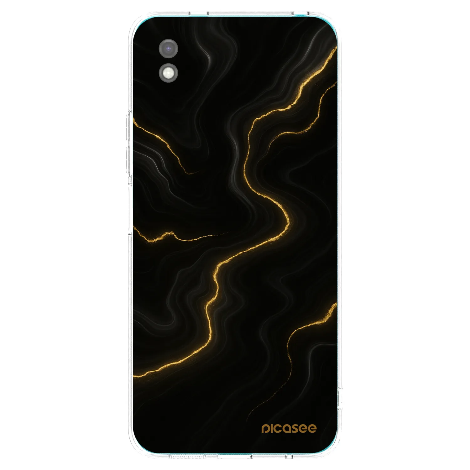 Picasee husă neagră din silicon pentru Xiaomi Redmi 9A - Thunder