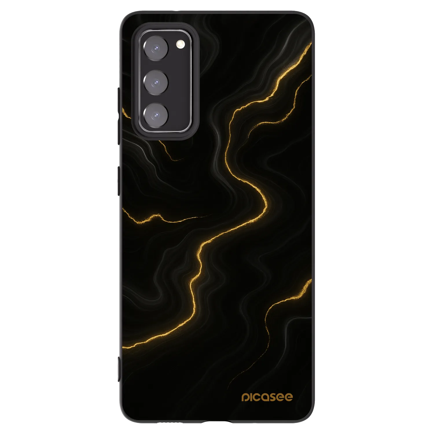 Picasee husă neagră din silicon pentru Samsung Galaxy S20 FE - Thunder