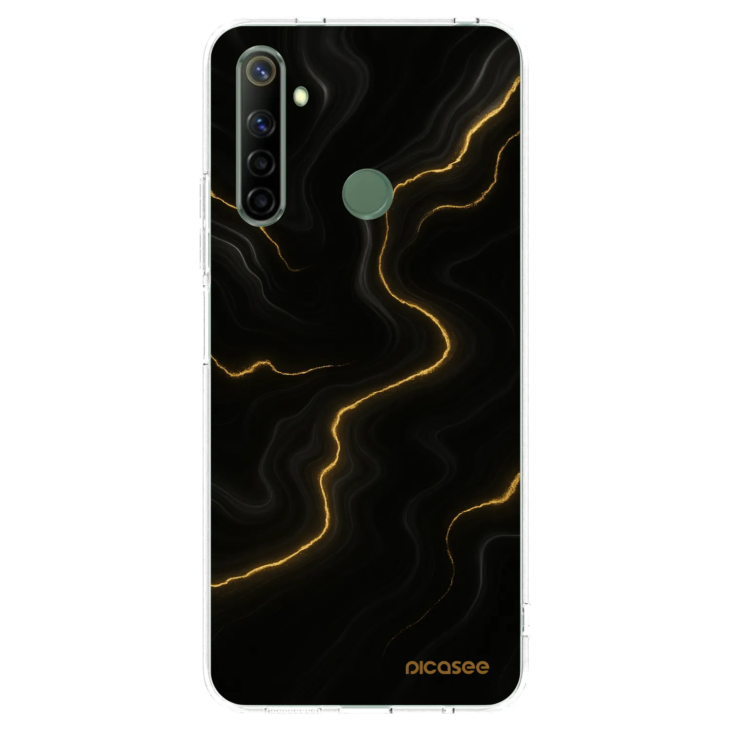 Picasee husă transparentă din silicon pentru Realme 6i - Thunder
