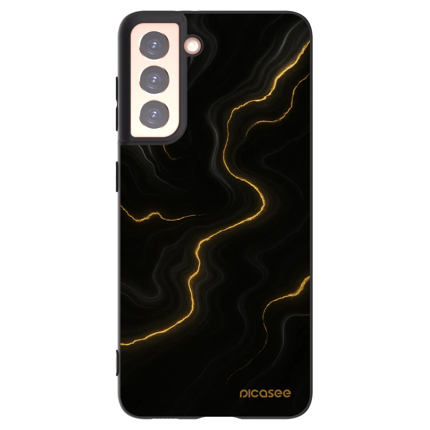 Picasee husă neagră din silicon pentru Samsung Galaxy S21 5G G991B - Thunder