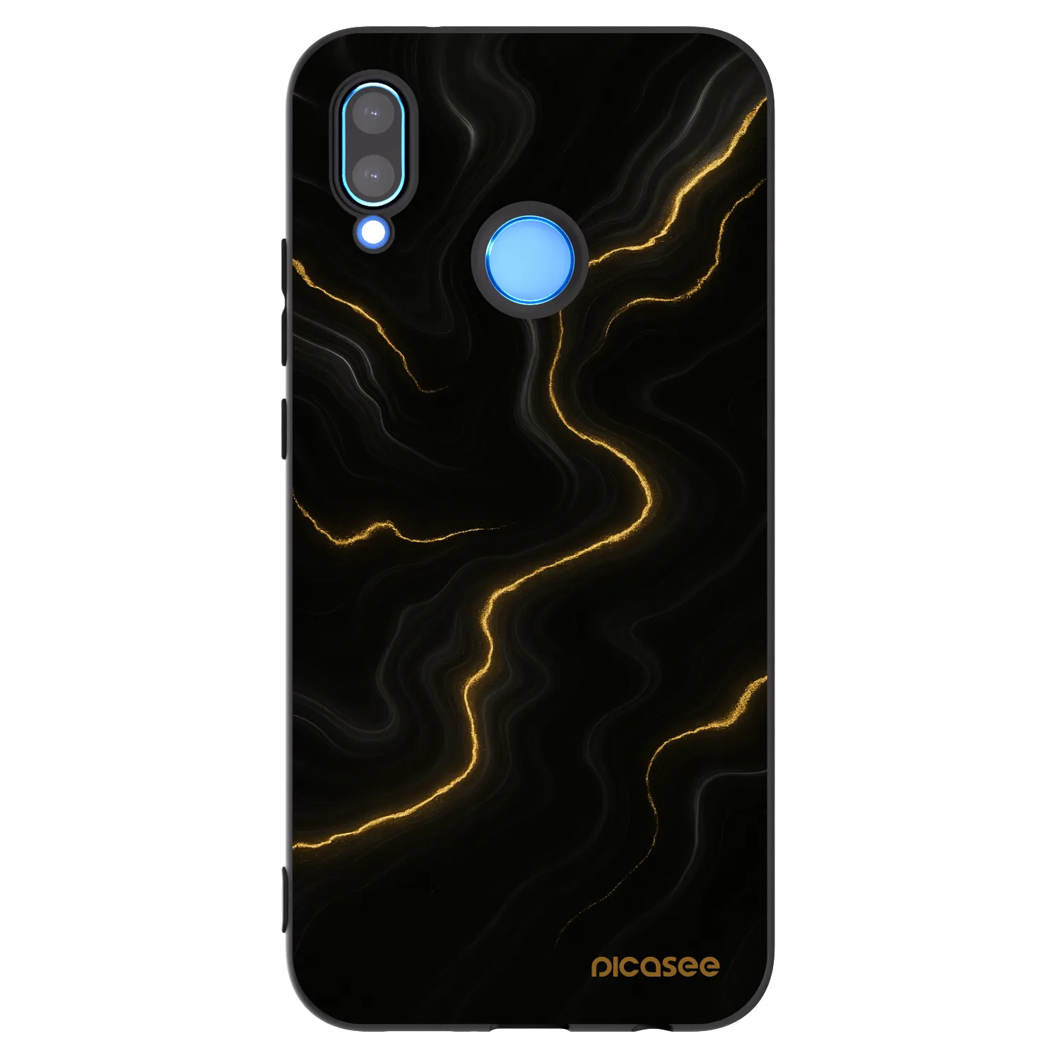 Picasee husă neagră din silicon pentru Huawei P20 Lite - Thunder
