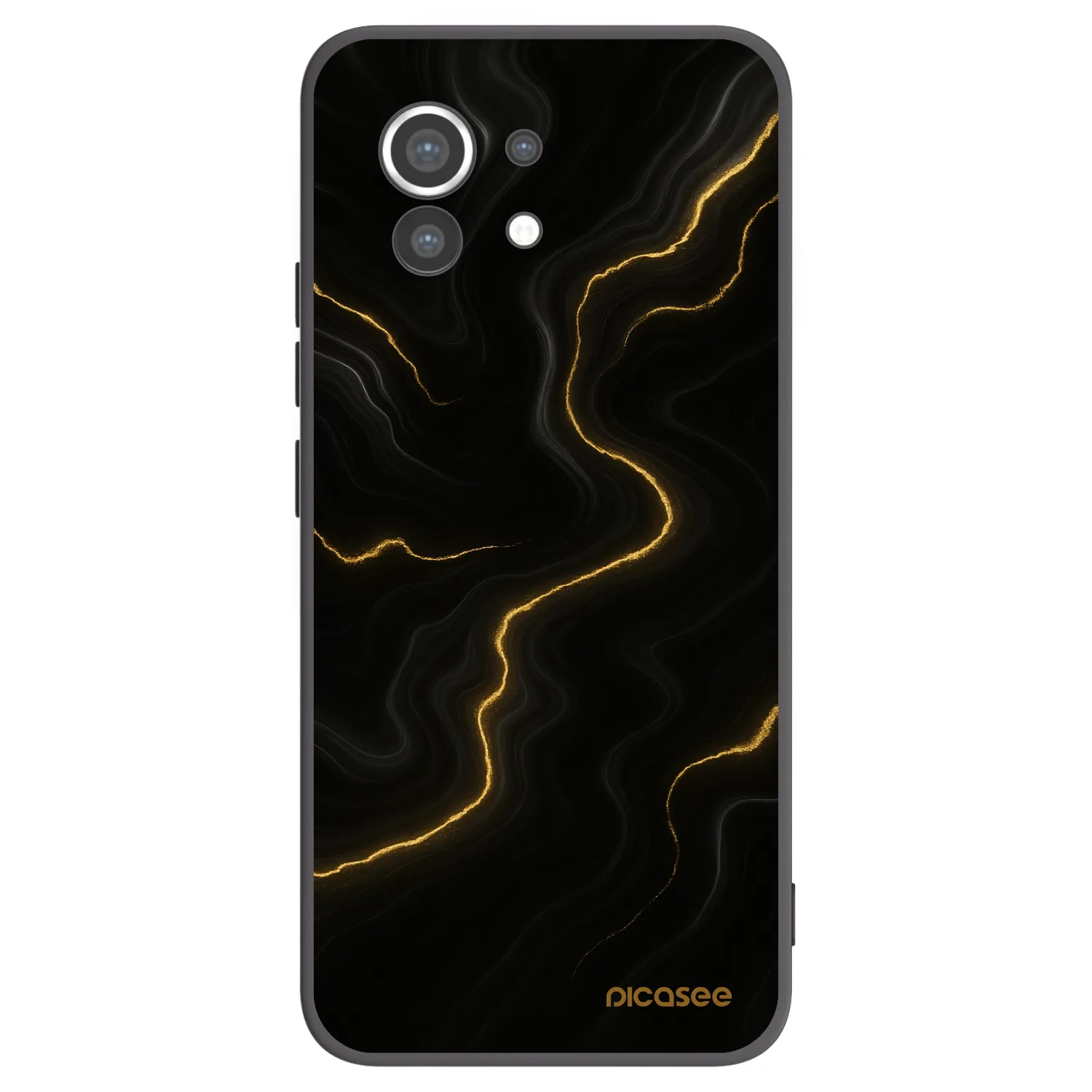 Picasee husă neagră din silicon pentru Xiaomi Mi 11 - Thunder